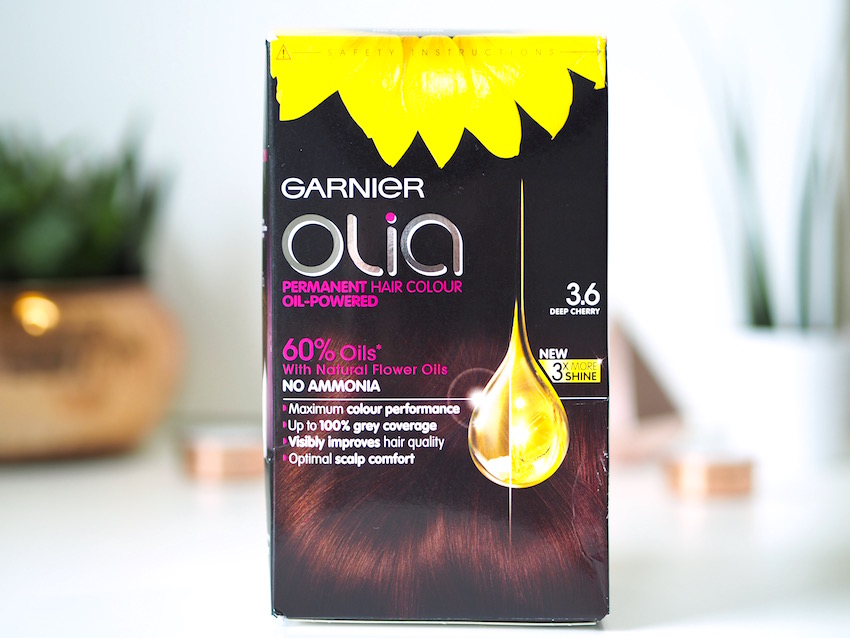 The Best Box Hair Dye Garnier Olia Hair Colour in Deep Cherry 3.6 A