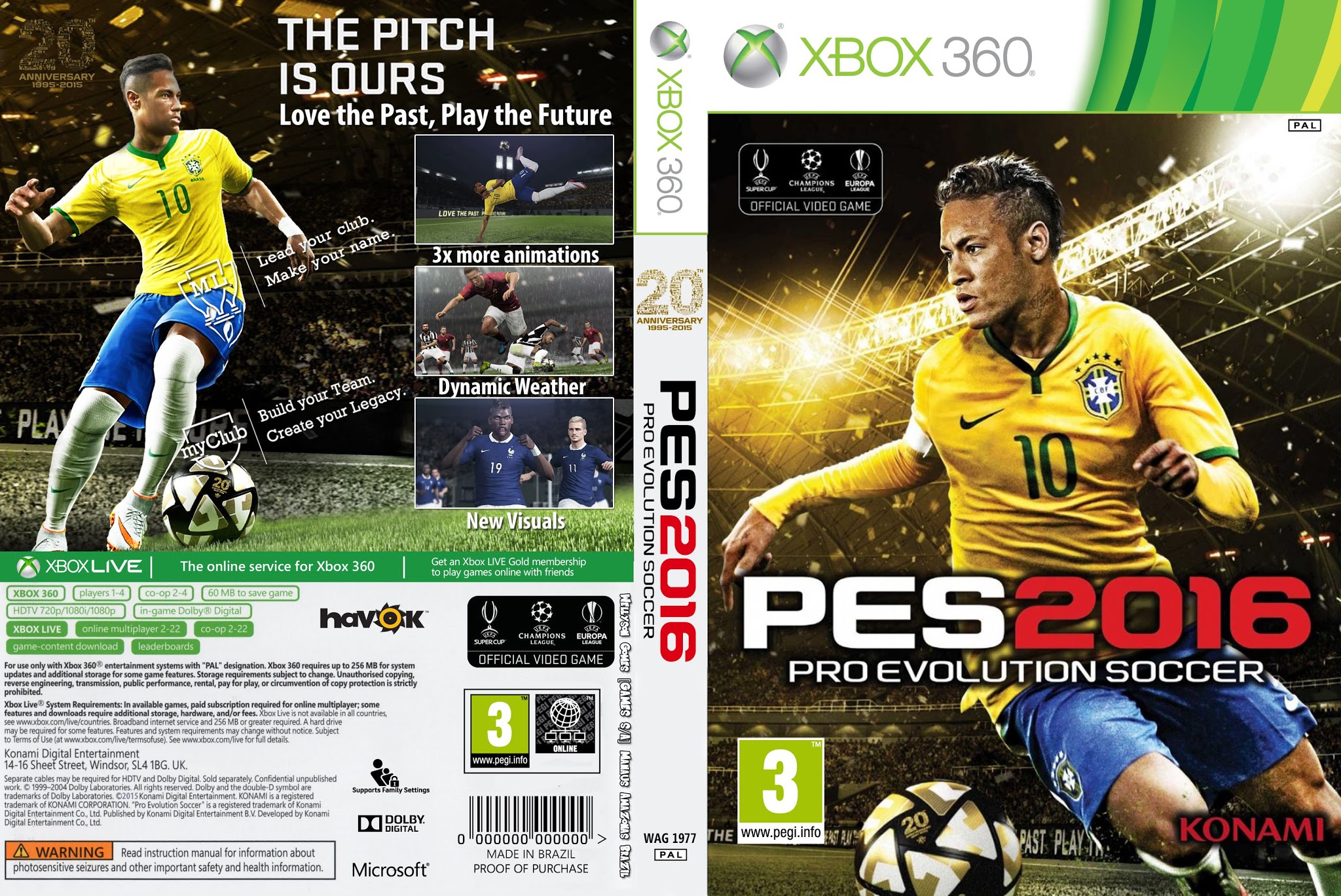 Pro Evolution Soccer 2016 Xbox 360 Ultra Capas Pro Evolution Soccer 2016 Xbox 360 Ultra Capas
