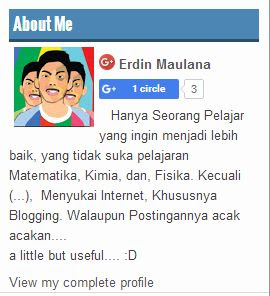 Cara Membuat Widget About Us Beserta Keterangannya di Blogger