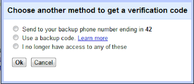 Choose Another Method To Get A Verification Code