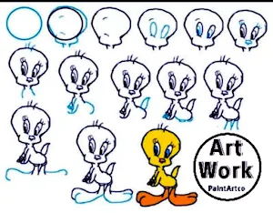 تعلم رسم عصفور يطير رسم بالرصاص بالخطوات