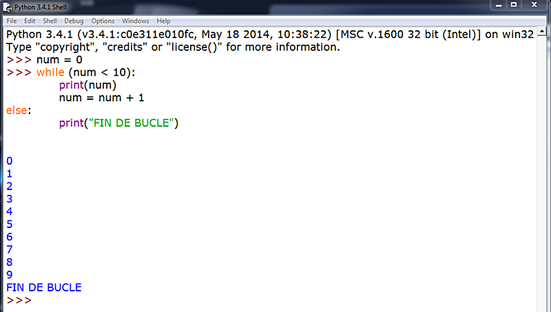 APRENDER A PROGRAMAR CON PYTHON: BUCLE WHILE