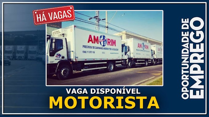 Grupo Amorim Transportes abre vagas para Motorista Truck