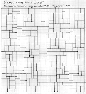 Creating Patchwork Cross Stitch from Leftover Embroidery Threads Patchwork Cross Stitch Chart