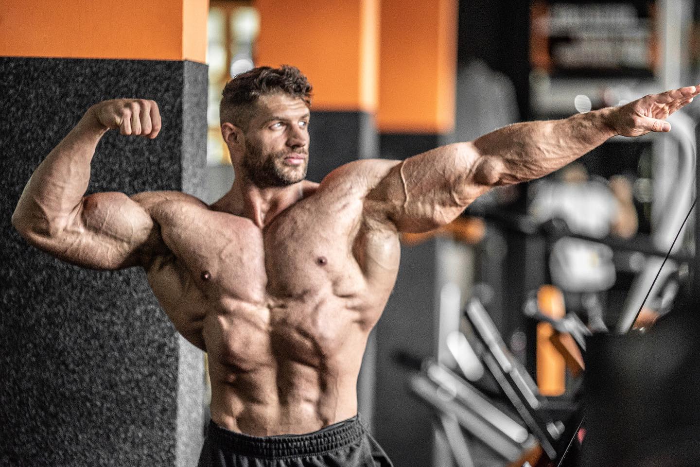 Hungarian IFBB Pro bodybuilder Laszlo Kiraly