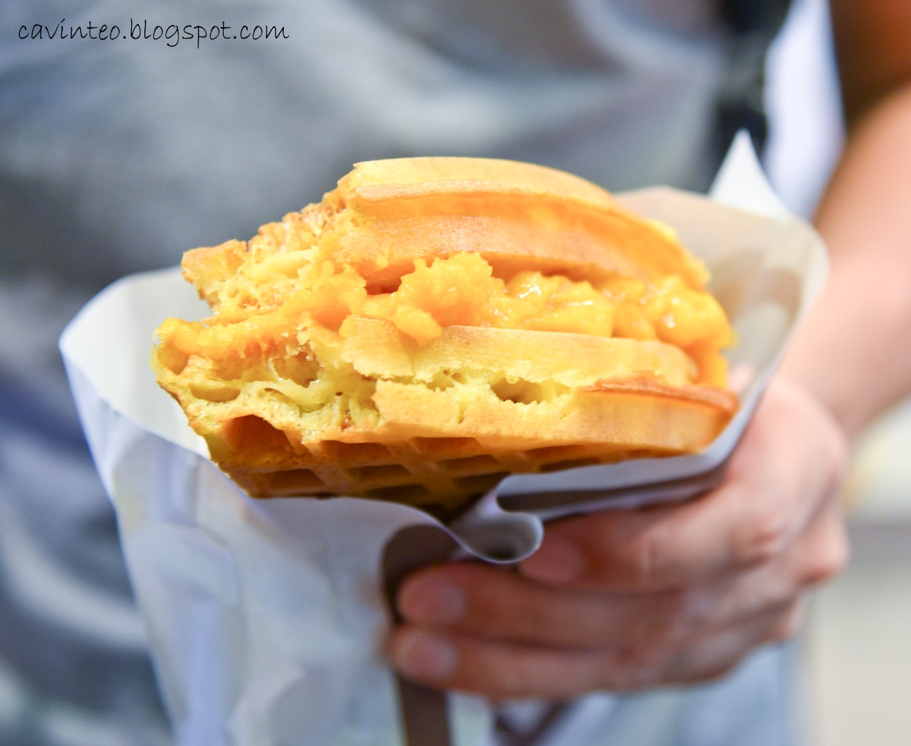 Entree Kibbles The Original Egg Waffle & Salted Egg Yolk Custard Grid