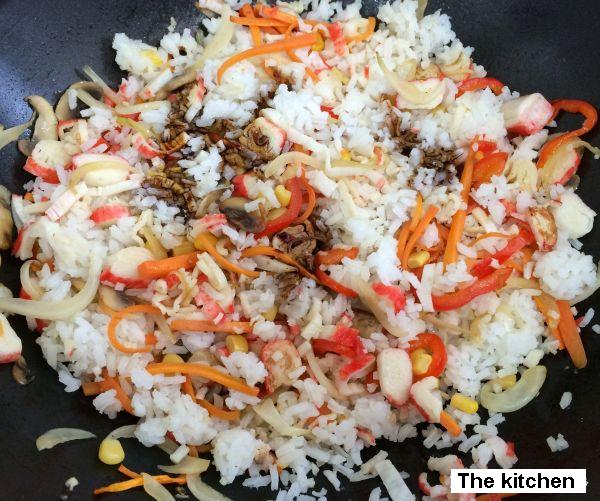 The kitchen Recipe Rice with surimi