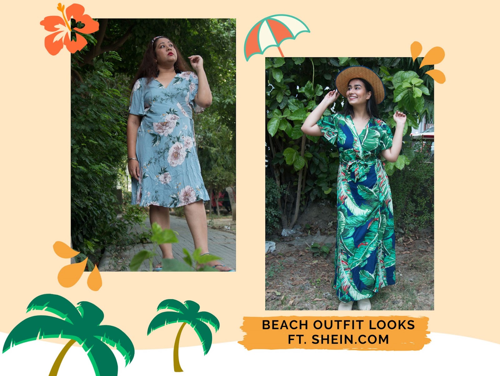 2 Beach Outfit Ideas ft. Shein | Summer Looks | Floral Outfits | Amrit ...