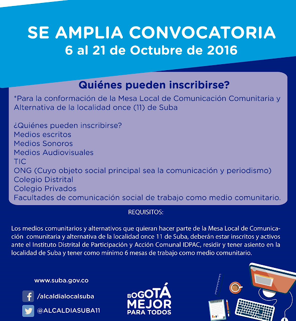 Convocatoria 2016