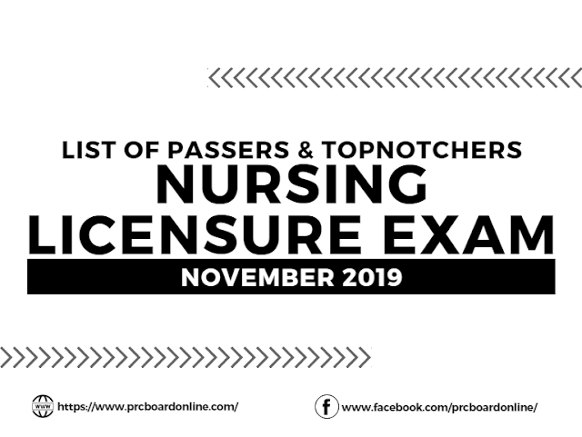 List of Passers Nursing NLE Board Exam November 2019