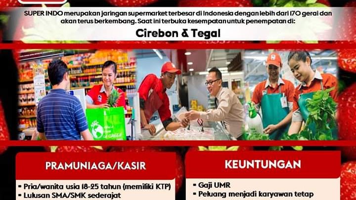 Lowongan Pt Lion Super Indo Pramuniaga Kasir Semarang Salatiga Pekalongan Tegal Loker Swasta