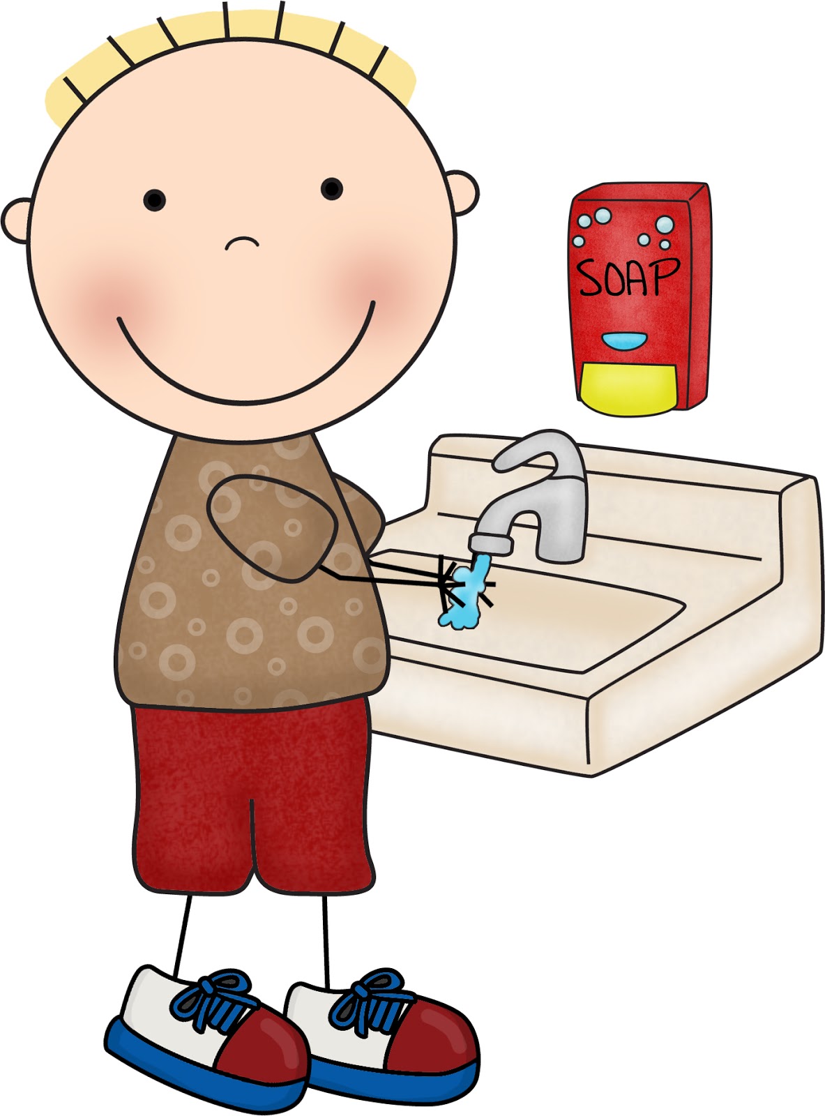 free clipart images hand washing - photo #11