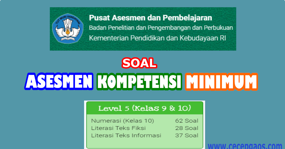 Contoh Soal Akm Online Level 5 Kelas 9 Dan 10 Cecepgaos Com