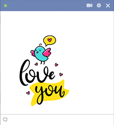 Love you - bird emoji