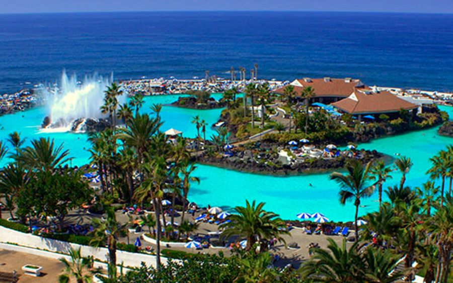 Los lagos Martianez en Santa Cruz de Tenerife