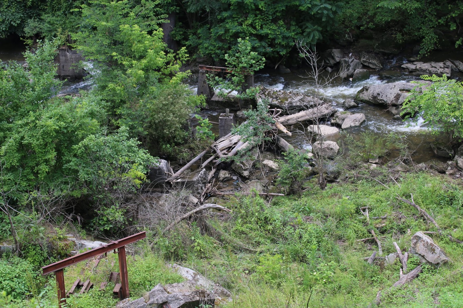 Cascade Park and Big Run Falls Picnic Grounds and Amusement Park Ruins