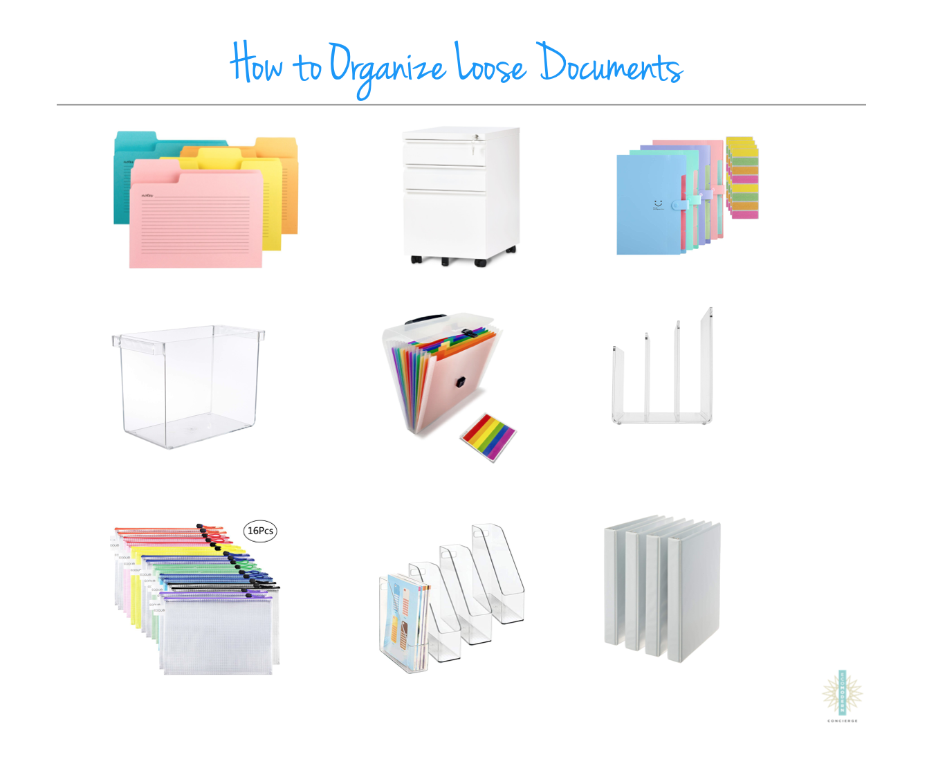 Eco Modern Concierge How to Organize Loose Documents