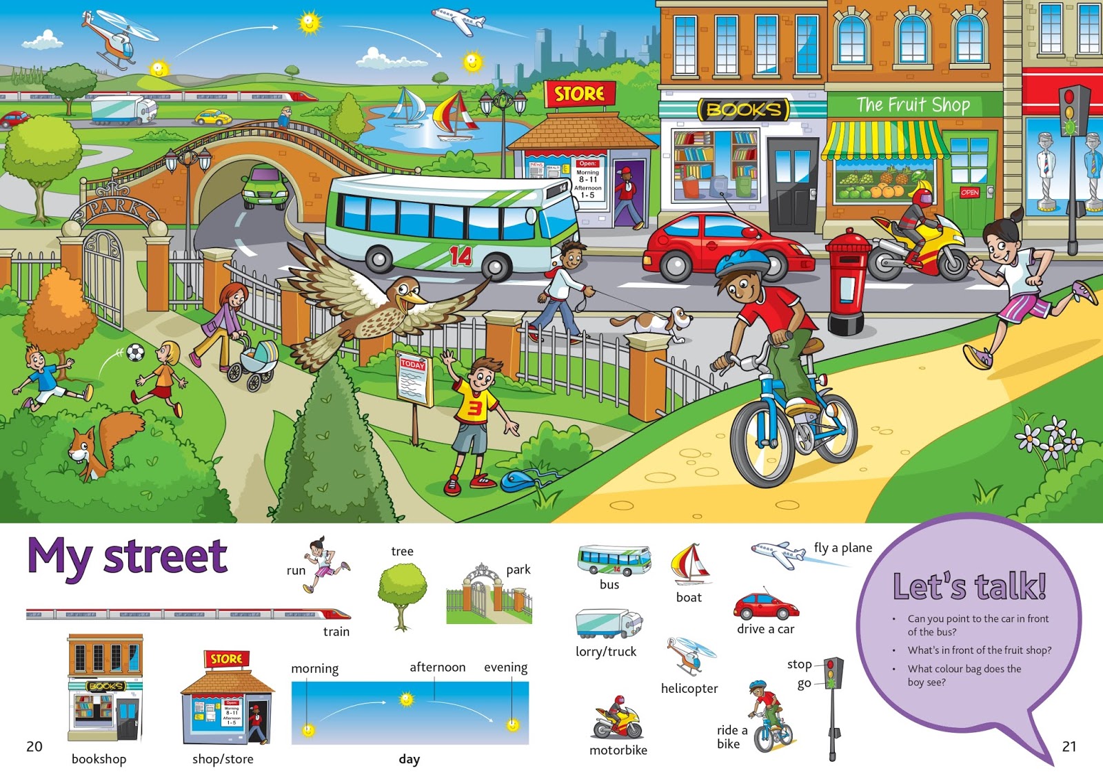 Describe a shop. Describe the picture. Городской транспорт в городе картинки для детей. Describe a picture ESL. Describe a picture in English 4 класс.