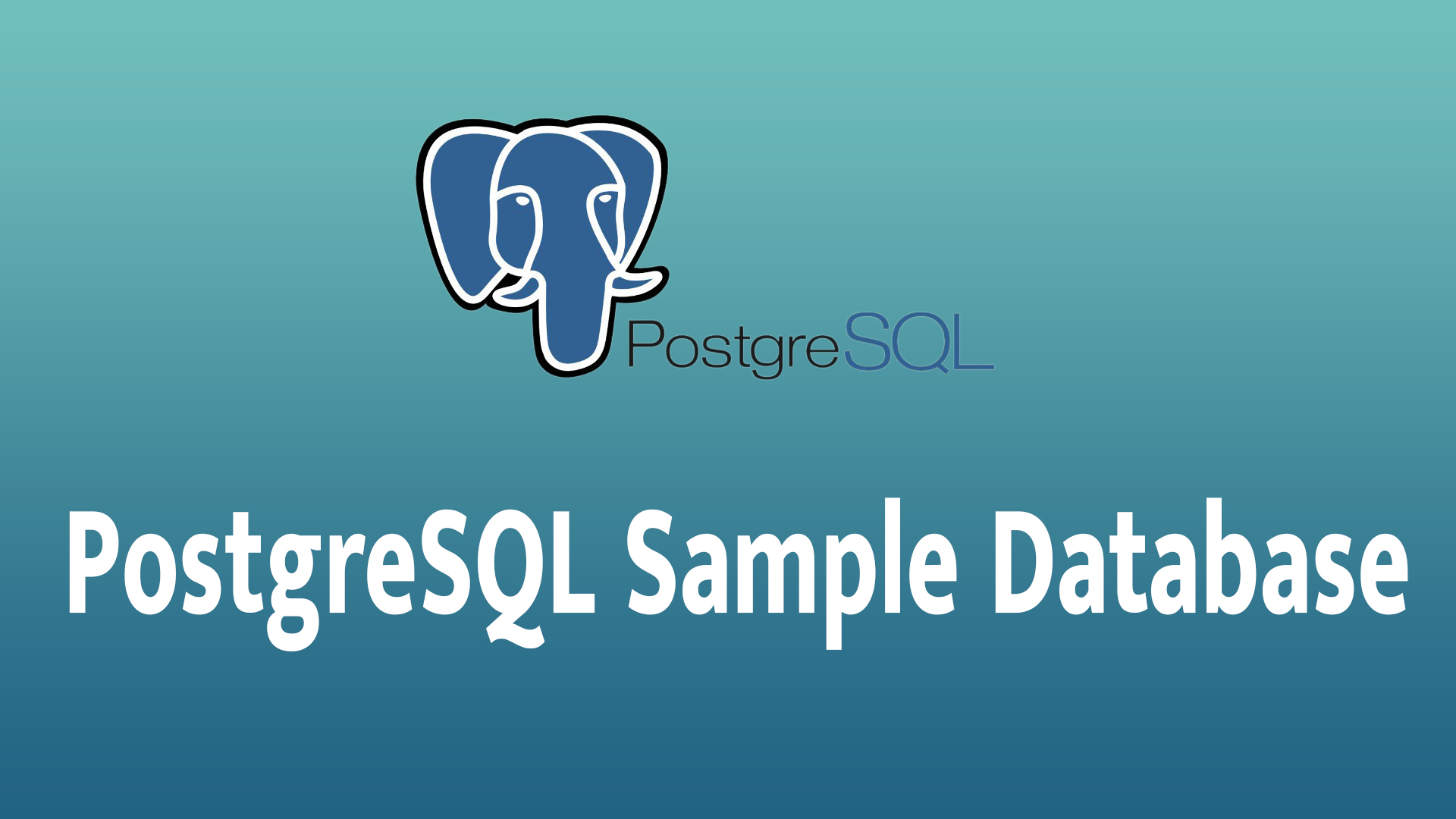 PostgreSQL Sample Database