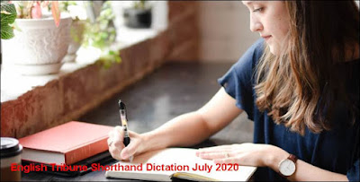 English Tribune Shorthand Dictation July 2020