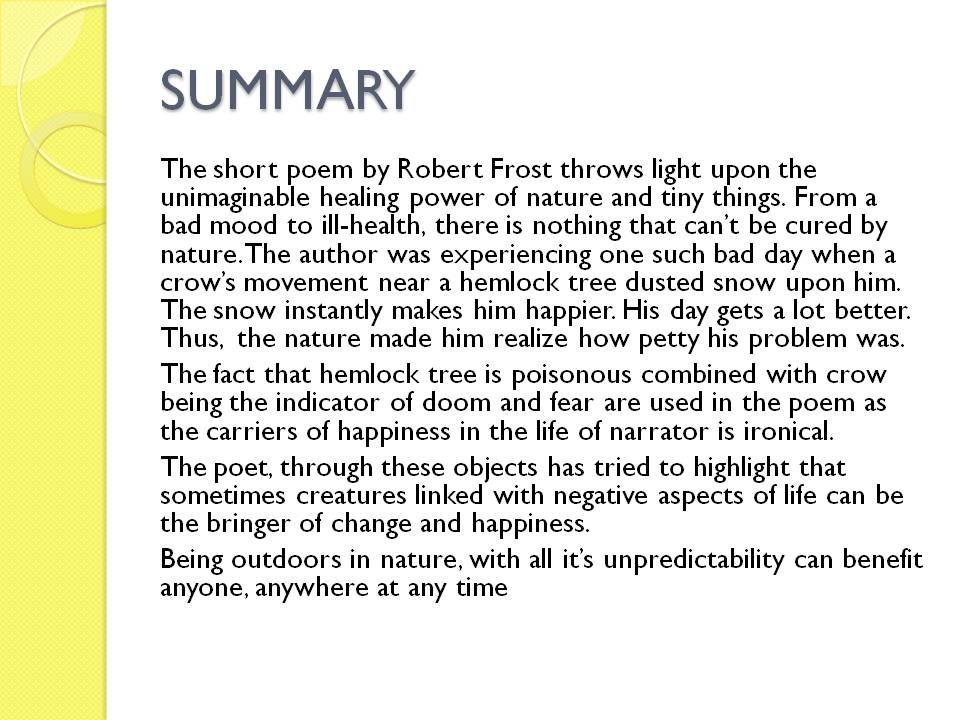 NCERT CBSE CLASS 10 ENGLISH DUST OF SNOW PPT PDF DOC DOWNLOAD