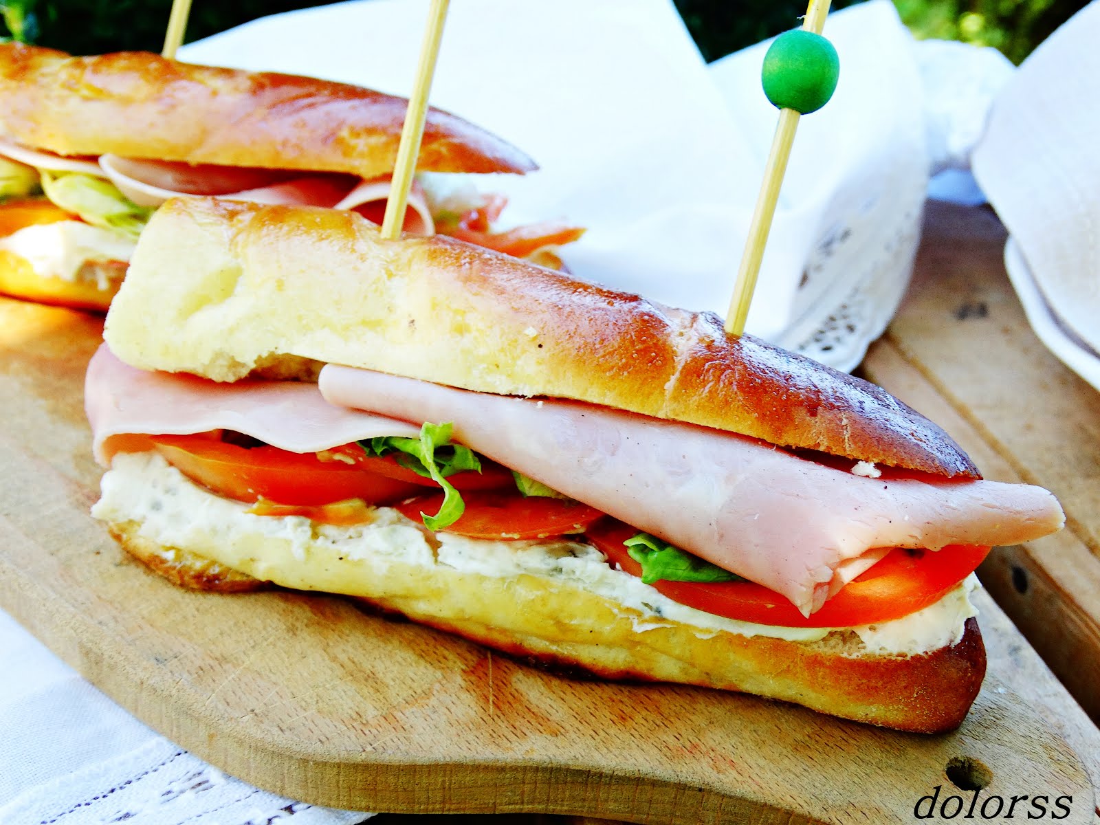 Blog de cuina de la dolorss Brioche vegetal con queso y jamón