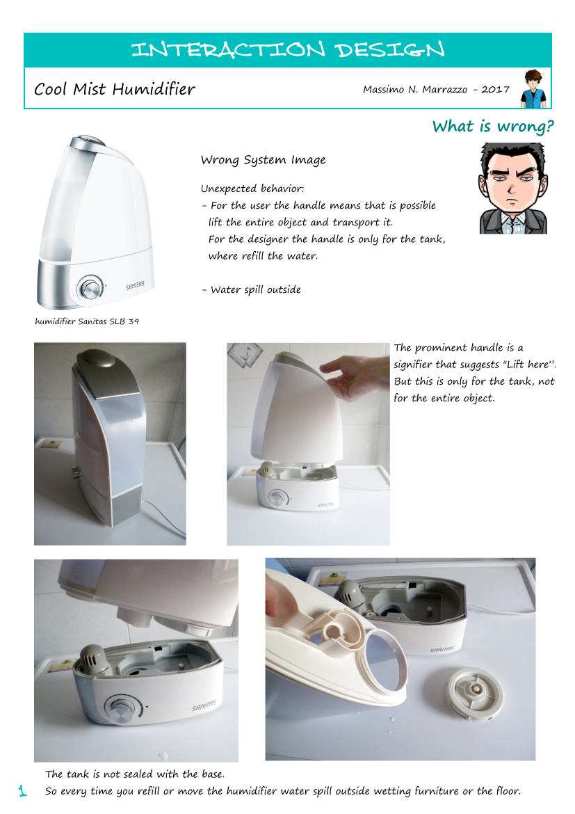 Cool Mist Humidifier _ interaction design Good and bad design