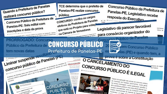 Devaneios do Concurso Público da Prefeitura de Panelas-PE Concurso Público - Prefeitura de Panelas-PE