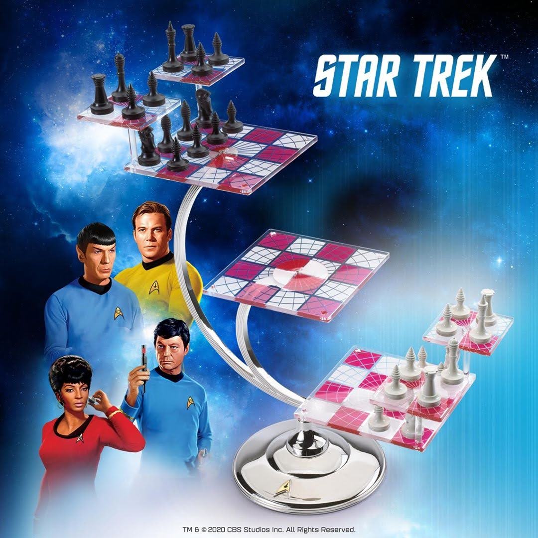 Star Trek Three Dimensional Chess Set Noble Collection Tridimensional 