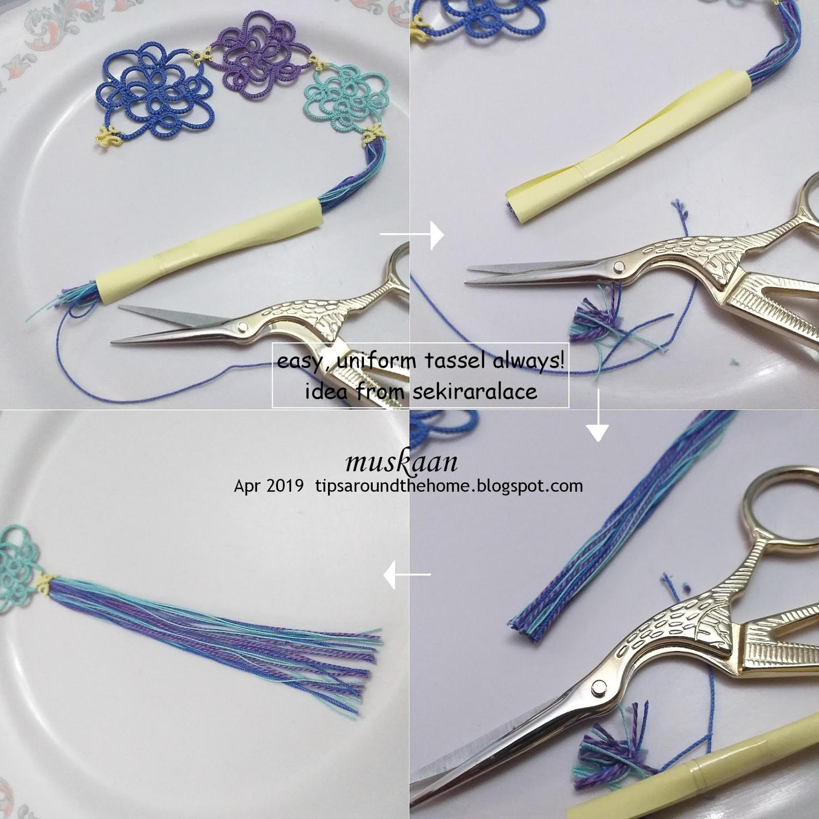 Thursday Tip: Frayed Ribbon Tassels and more 