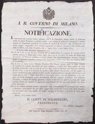 Regio governo di Milano - 5 notificazioni - documenti antichi Regio governo di Milano - 5 notificazioni - documenti antichi - collezionismo - annunci
