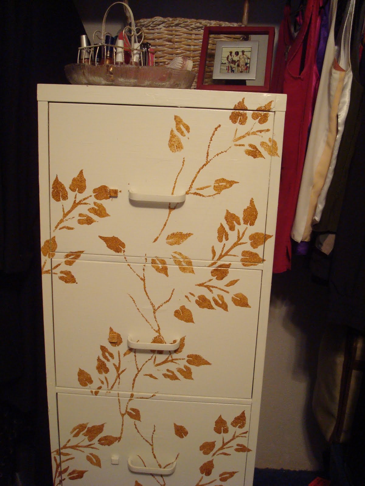 Decorating with CENTS: Rusty File Cabinet