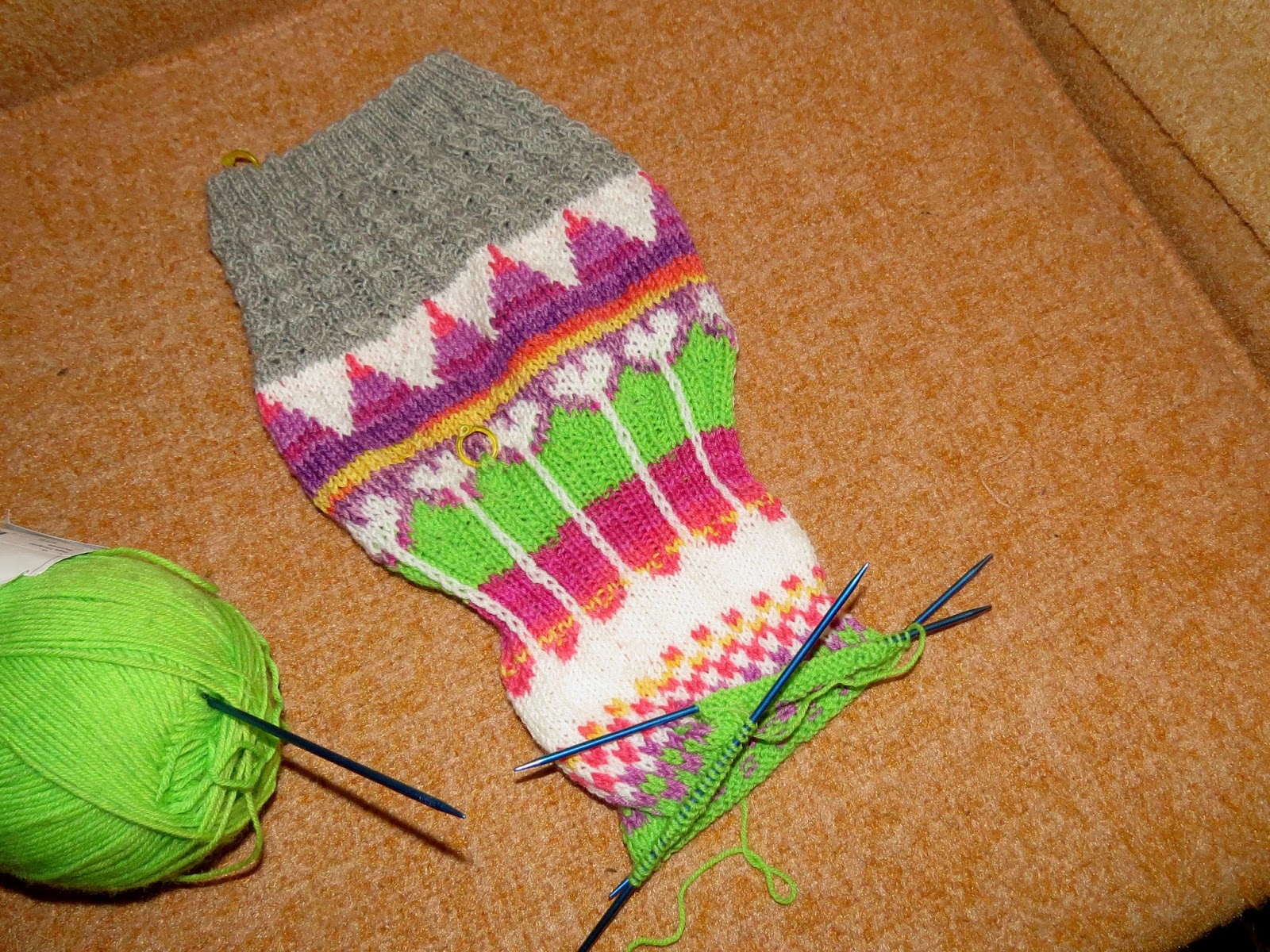 knitted sock