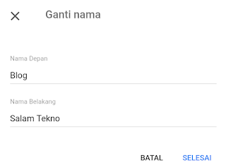 mengganti nama email