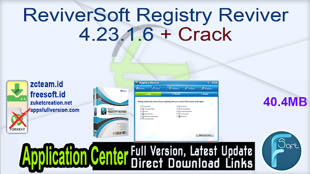 ReviverSoft Registry Reviver 4.23.1.6 + Crack_ ZcTeam.id