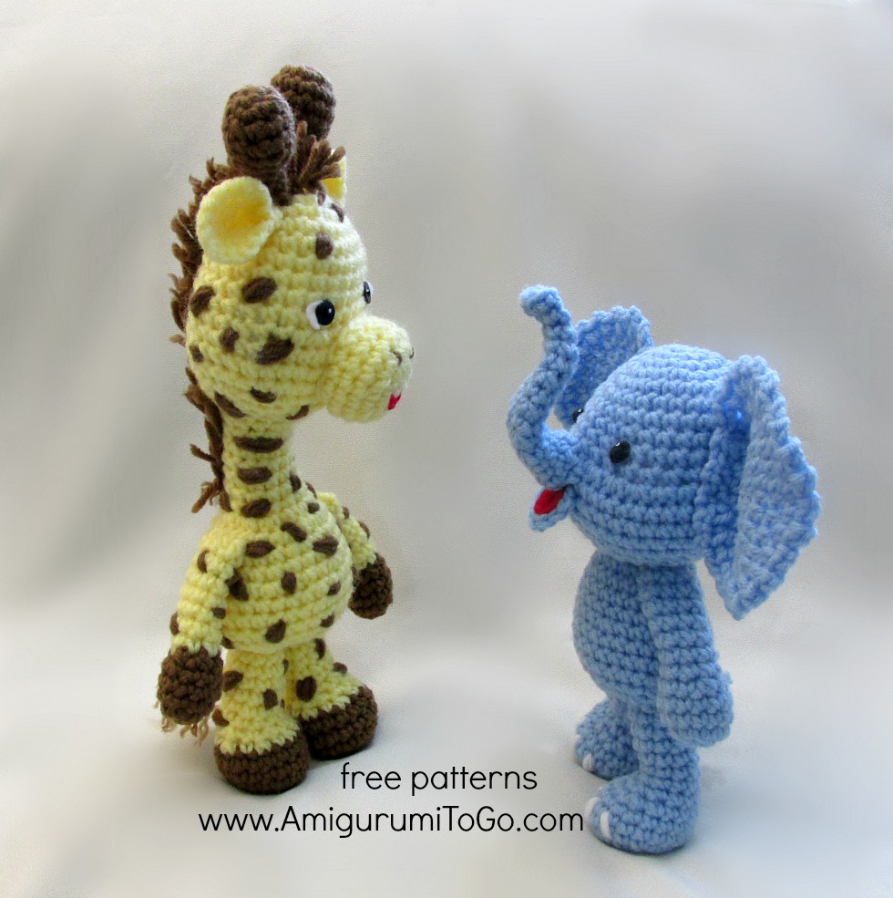 jirafa y elefante amigurumi jirafa elefante amigurumi