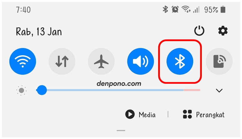 Hidupkan Bluetooth