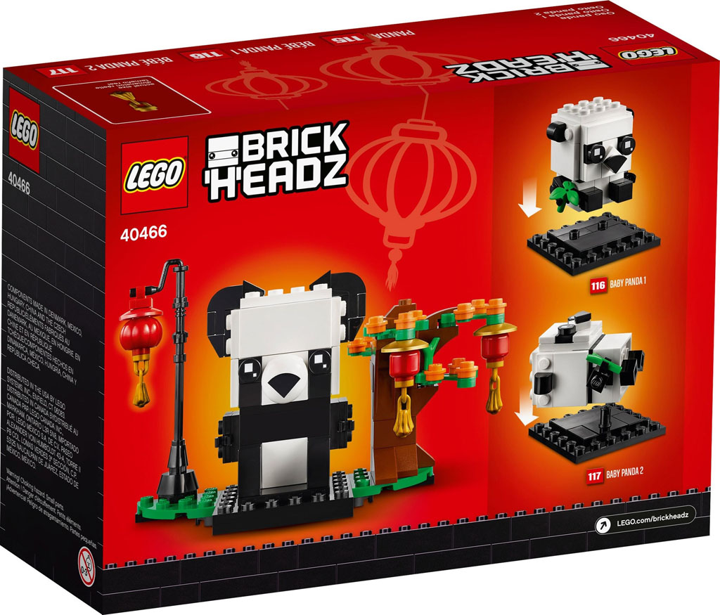 Lego 40466 brickheadz chinese new year pandas new with box – i love Brick Built Blogs: Lego BrickHeadz 40466 Chinese New Year Pandas