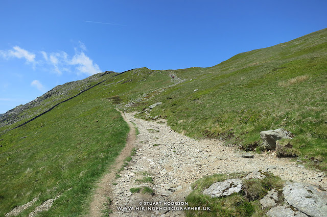 Striding Edge, Helvellyn, walk, hike, route, Patterdale, Glenridding, Ullswater, Lake District