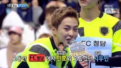 Kerennya Xiumin EXO dan Leo VIXX Saat Cetak Gol di Pertandingan Futsal 'ISAC 2016' - Kpop Chart | Blog
