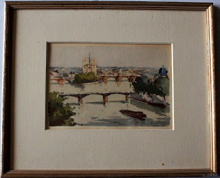 Akvarell Paris, H. Alexis.