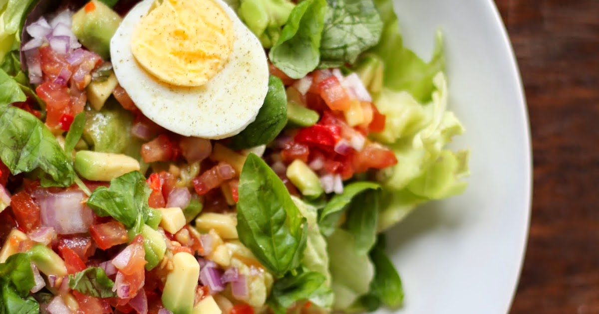 cooking casualties: Salat mit Avocado und Ei
