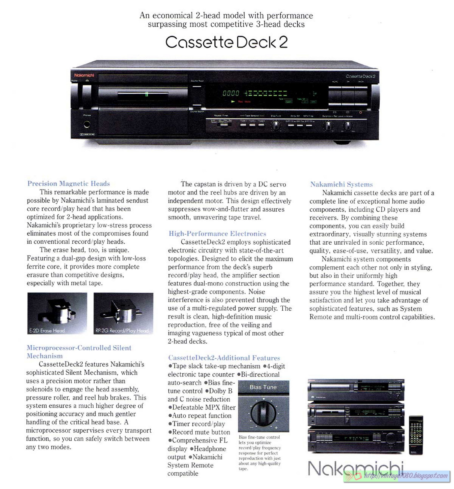 Vintage 70 80 Nakamichi 01 Catálogo TapeDecks