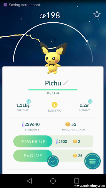 Pichu Pokemon Go