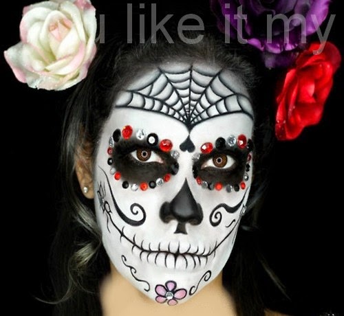 You Like It My...: Easy Mexican Sugar Skull Makeup For Day Of The Dead