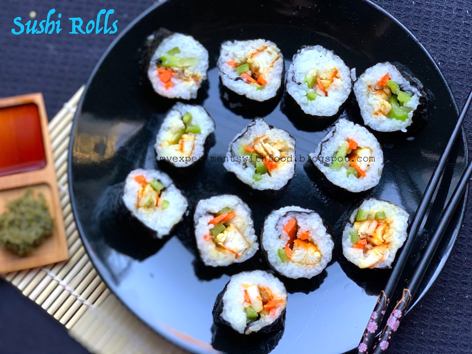 My Experiments With Food: Homemade Sushi Rolls