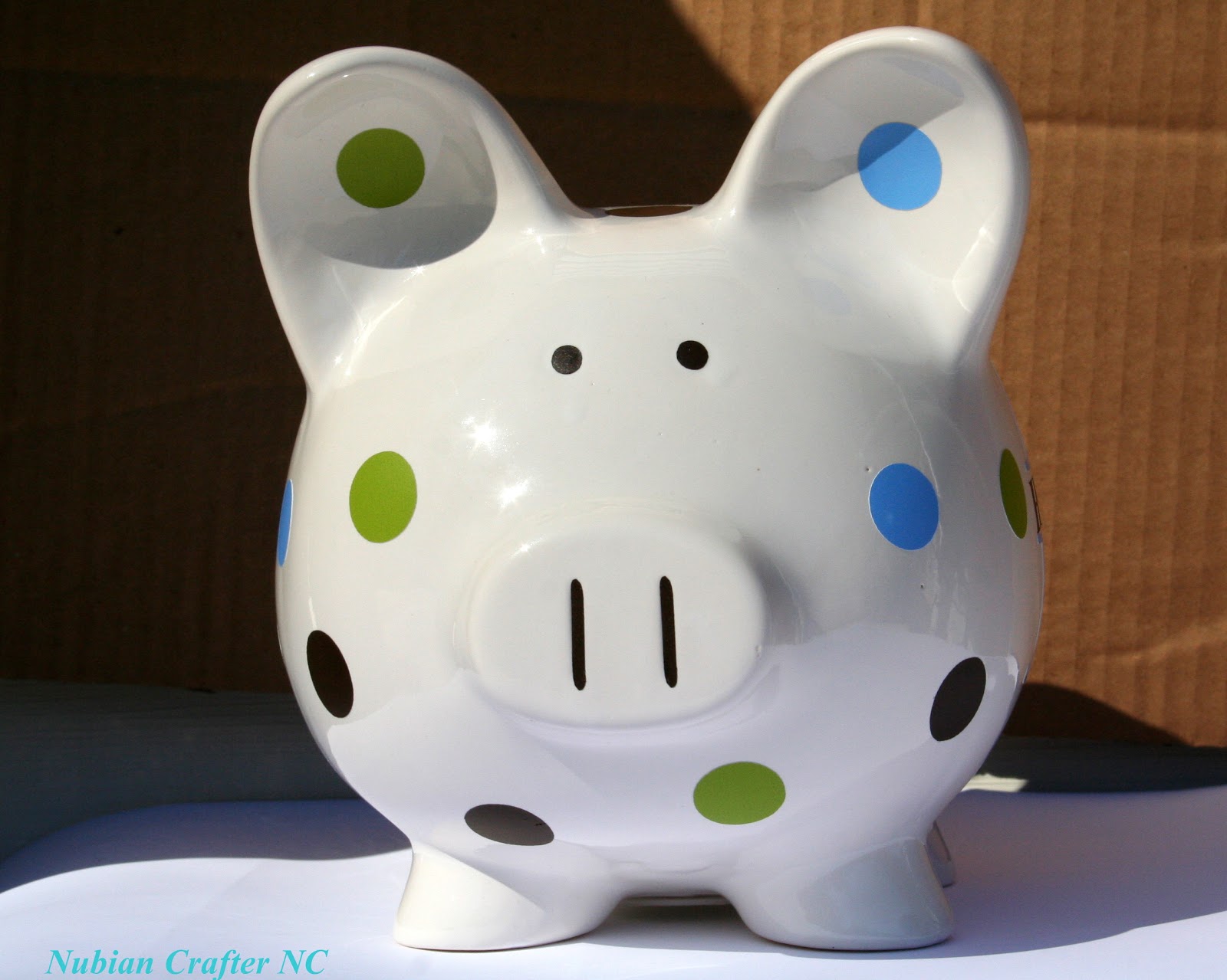 Nubian Crafter DeSigns Personalized Piggy Bank
