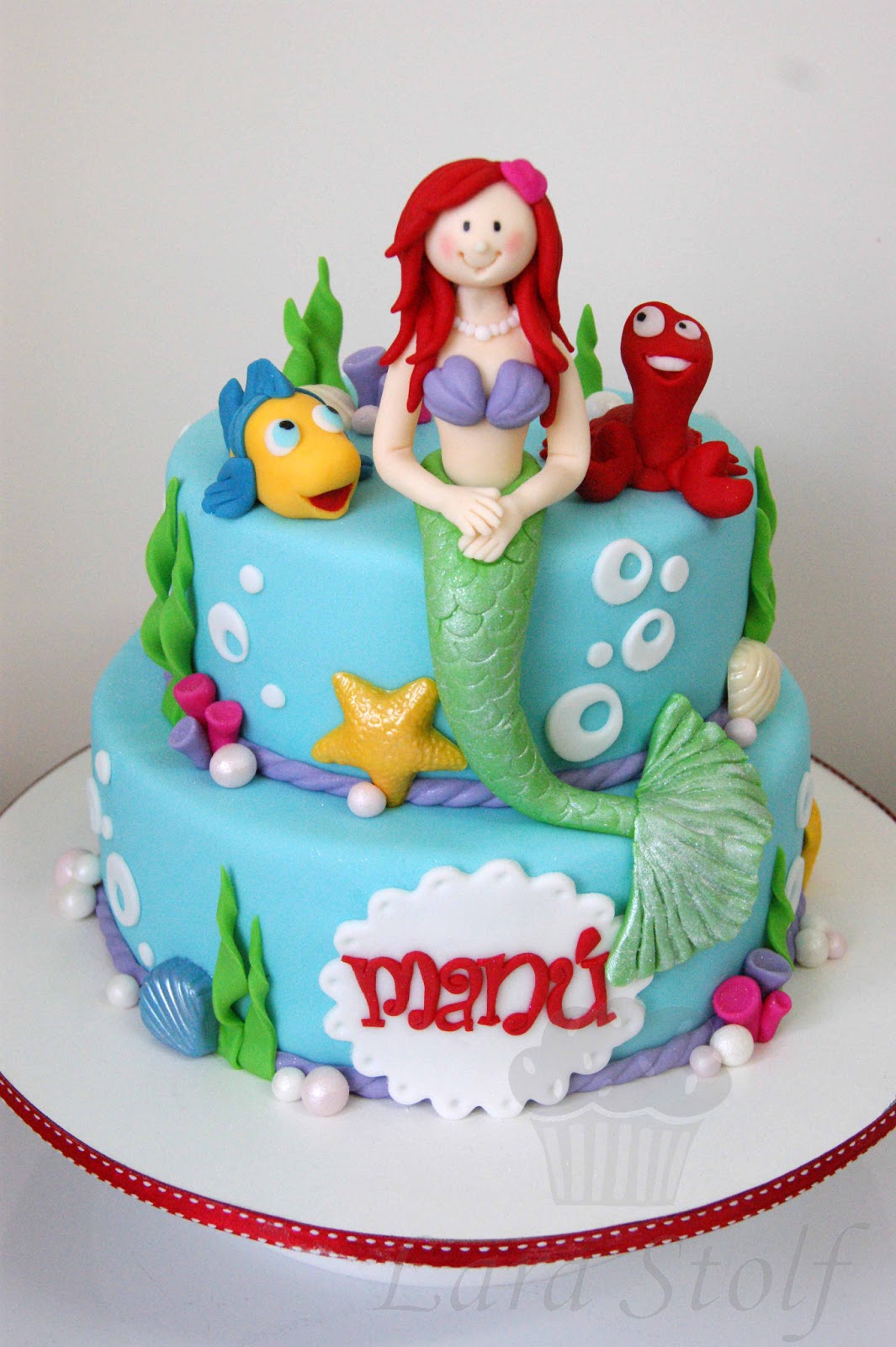 Lara Stolf Arte em Açucar Festa A Pequena Sereia