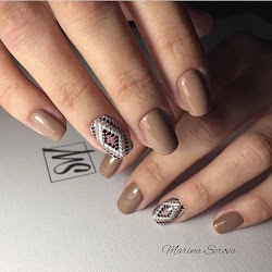 nail nails gel designs tribal brown acrylic fall cool natural plain colors polish 2689 simple manicure trends french dark salon