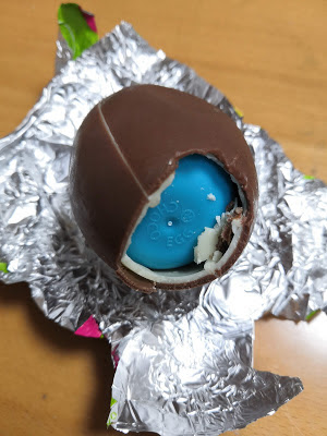 Chocolate egg and capsule of Mario